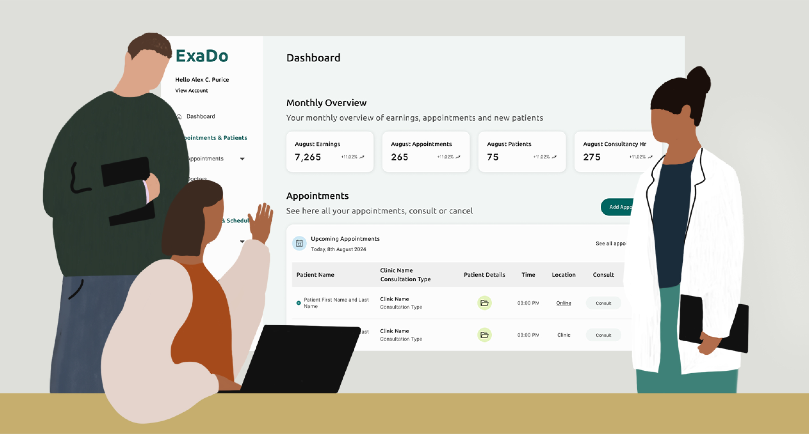 Landing page illustration